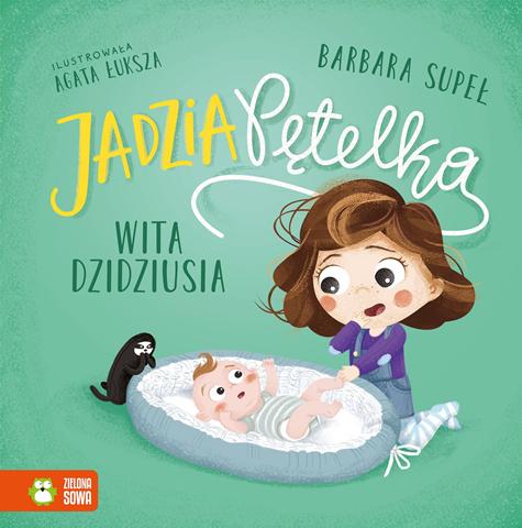 ZIELONA SOWA KSIĄŻECZKA JADZIA Z PĘTELKĄ WITA DZIDZIUSIA