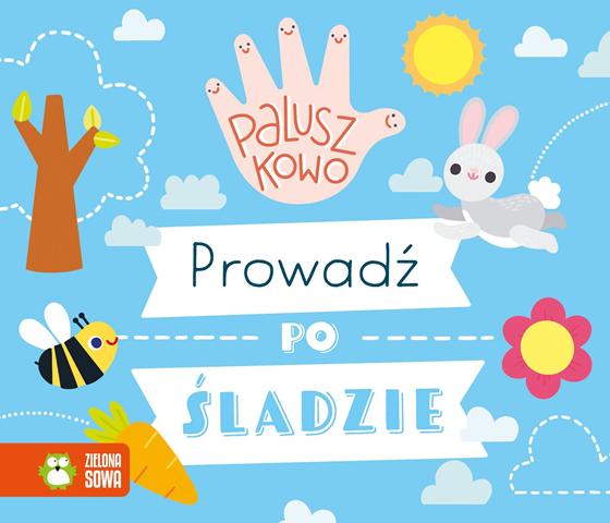 ZIELONA SOWA KSIĄŻECZKA PALUSZKOWO PROWADŹ PO ŚLADZIE