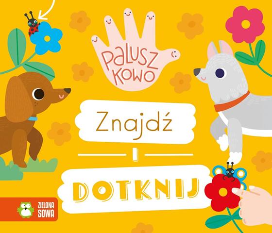ZIELONA SOWA KSIĄŻECZKA PALUSZKOWO ZNAJDŹ I DOTKNIJ