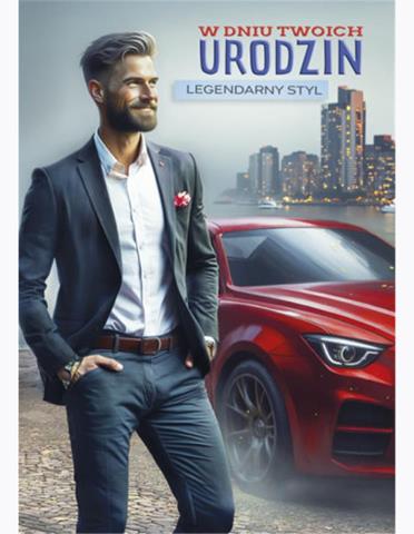 POLMAK KARTKA OZDOBNA B6B UR URODZINY   844 /25/
