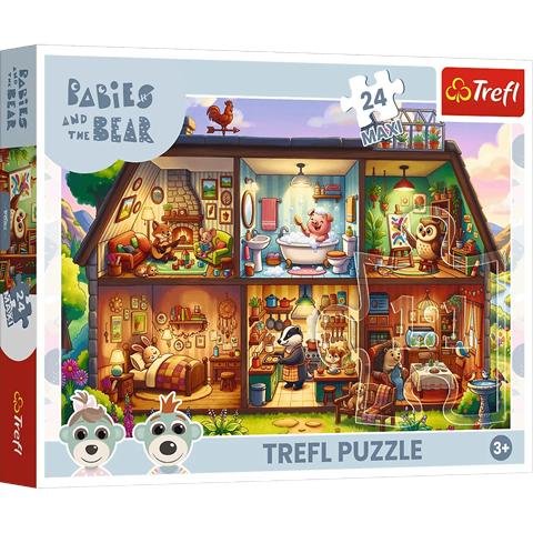 TREFL PUZZLE 24EL MAXI FUTRZASTE HISTORIE 14384