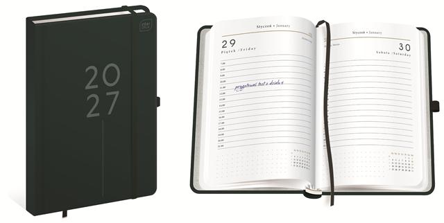INTERDRUK KALENDARZ KSIĄŻKOWY 2027 A5 384 KARTKI MAT+UV ELEGANCE