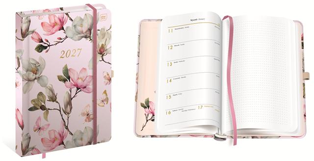 INTERDRUK KALENDARZ KSIĄŻKOWY 2027 B5 192 KARTKI METALLIC MAGNOLIA