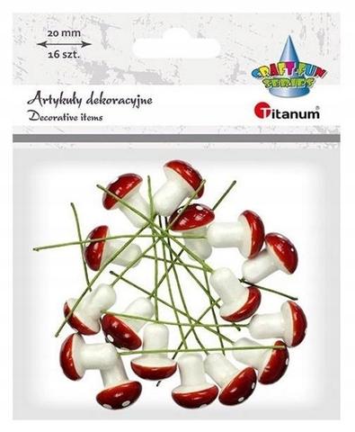 TITANUM DEKORACJE GRZYBY 16SZT 92636