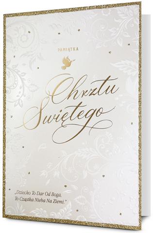 PAN DRAGON KARTKA OZDOBNA CHRZEST ŚWIĘTY HM200-3672