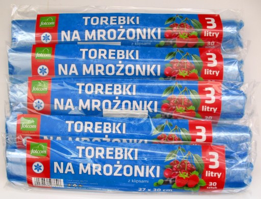 folcom torebki na mrożonki 3l/30 /60/