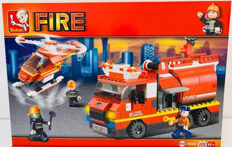 gazelo klocki sluban fire 409el.wóz+helikopter g032646