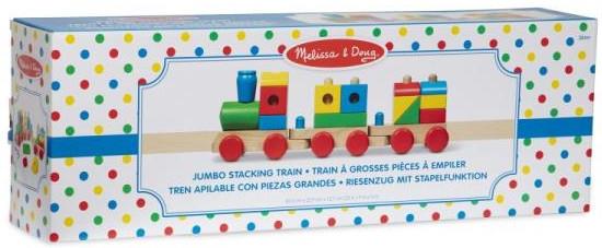 DREWNIANY POCIĄG JUMBO UKŁADANKA MELISSA&DOUG