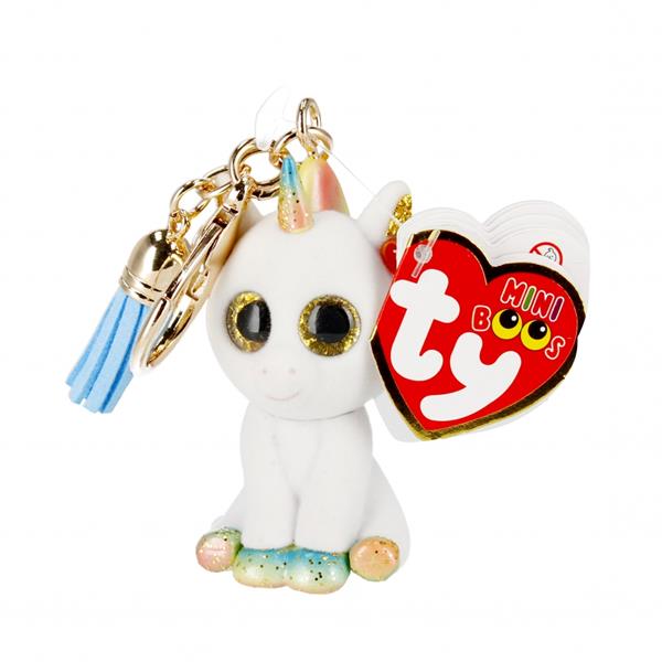 TY.BEANIE MINI BOOS BRELOK BIAŁY JEDNOROŻEC PIXY 25055
