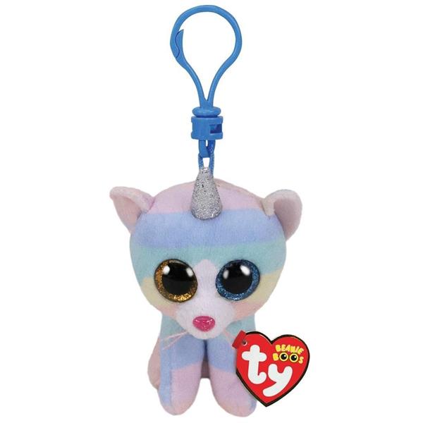 TY.BEANIE BOOS BRELOK TĘCZOWY KOT HEATHER 8.5CM 35232