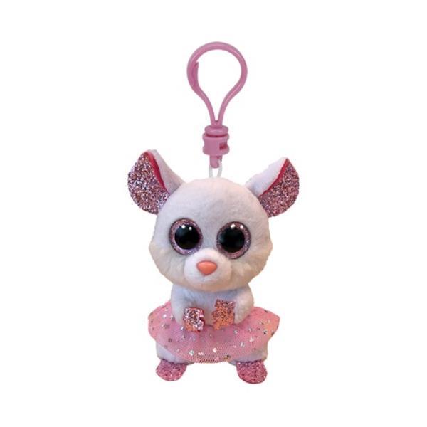 TY.BEANIE BOOS BRELOK BIAŁA MYSZ BALERINA NINA 8.5CM 35245