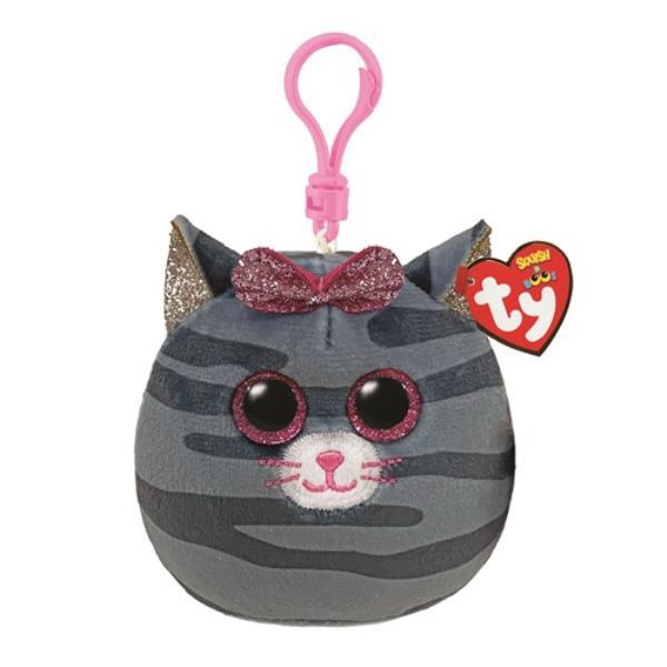 TY.SQUISHY BOOS BRELOK SZARY KOT KIKI 8.5CM 39565