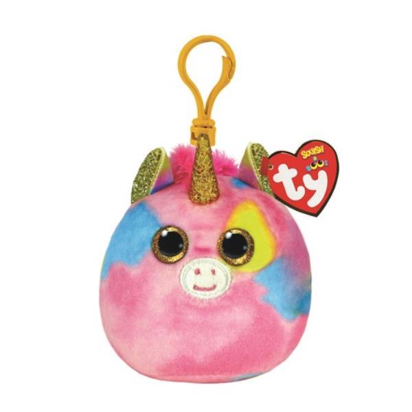 TY.SQUISHY BOOS BRELOK WIELOBARWNY JEDNOROŻEC FANTASIA 8.5CM 39572
