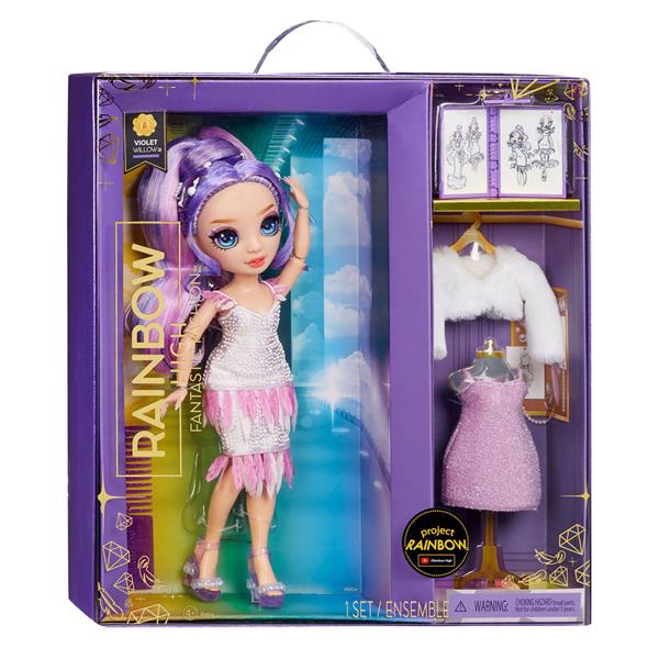 rainbow high fantastic fashion doll violet willow 587385 mga
