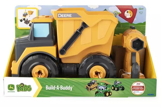 JOHN DEERE ZBUDUJ WYWROTKA+WIERTARKA 47508 TOMY