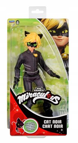 MIRACULOUS BIEDRONKA I CZARNY KOT ADRIENLALKA CAT NOIR RUCHOME ELEMENTY 6SEZON   26CM ORBICO