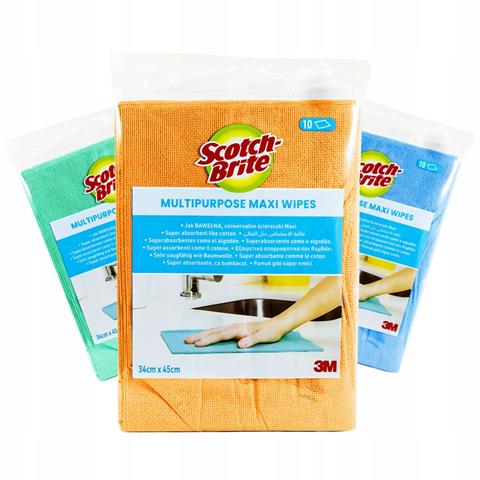 3M ŚCIERKA PRIMA MAXI 10SZT SCOTCH BRITE34*45CM /15/