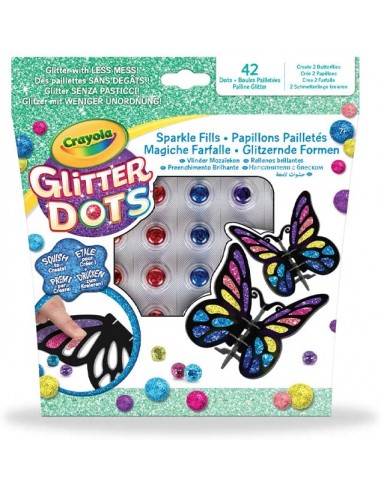 crayola glitter dots brokatowe motyle