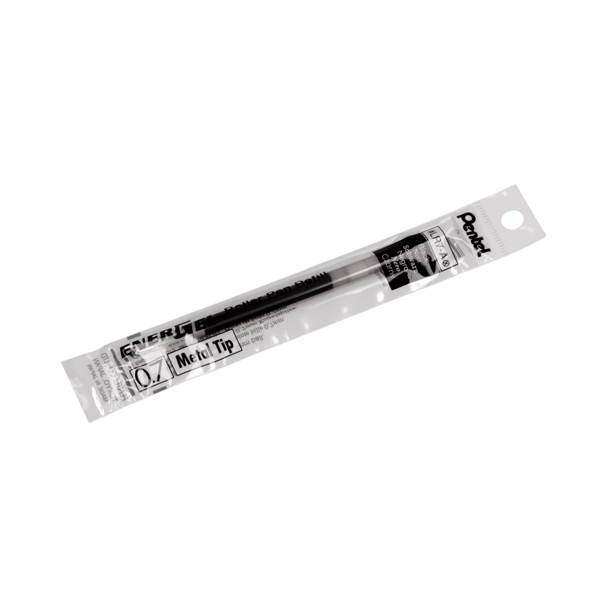 pentel wkład do długopisu czarny lr7-c  0.7mm ener gel czarny /12/