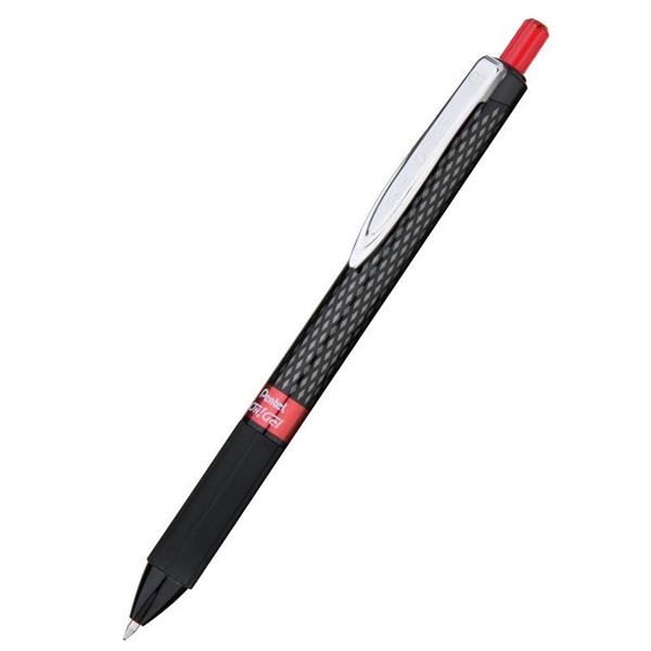 pentel długopis żelowy k497-b 0.7 czerwony oh!gel /12/