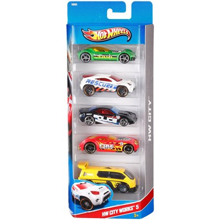 hot wheels 5-pack pięć aut metal 01806  mattel