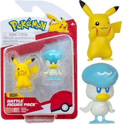 POKEMON FIGURKA BITEWNA DWUPAK PIKACHU + QUAXLY PKW3357 ORBICO
