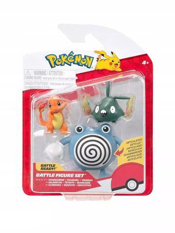 POKEMON FIGURKA BITEWNA 3-PAK CHARMANDER + POLIWHIRL + TRUBBISH PKW4084 ORBICO