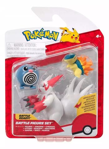 POKEMON FIGURKA BITEWNA 3-PAK POLIWAG + ZANGOOSE + CYNDAQUIL PKW4085 ORBICO