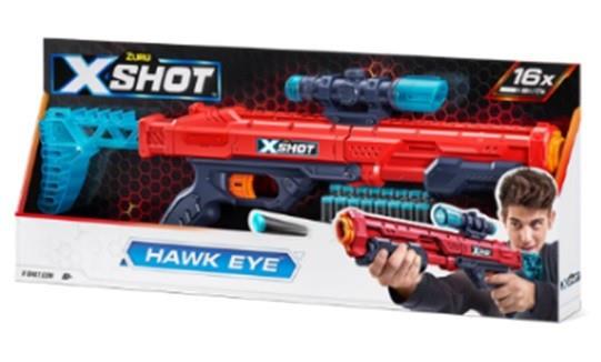 zuru x-shot exel pistololet wtrzutnia hawk eye 36435