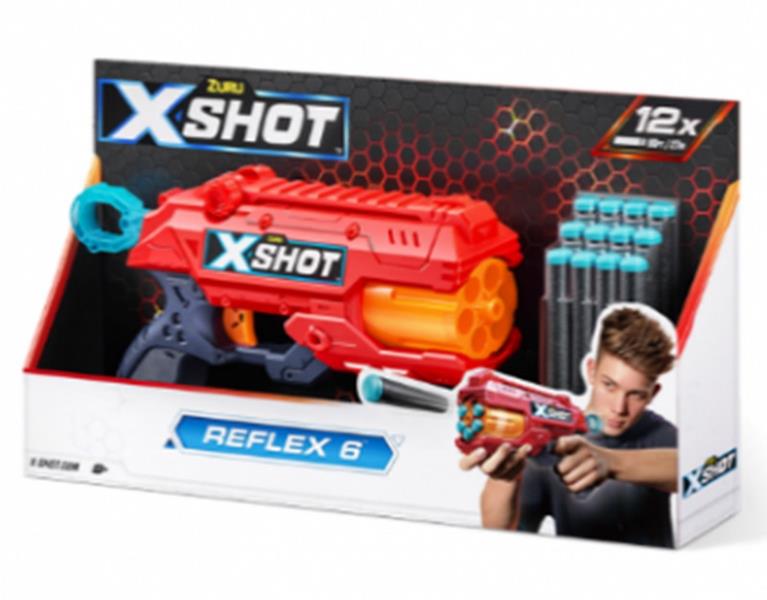 ZURU X-SHOT REFLEX PISTOLOLET WTRZUTNIA 12STRZ 36433