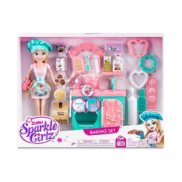 zuru sparkle girlz lalka wróżka z zestawem do pieczenia 100183