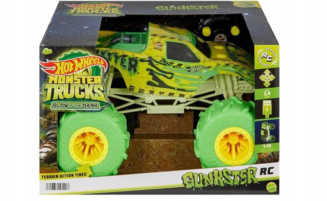 HOT WHEELS MONSTER TRUCKS AUTO NA RADIO GLOW GUNKSTER HTP15
