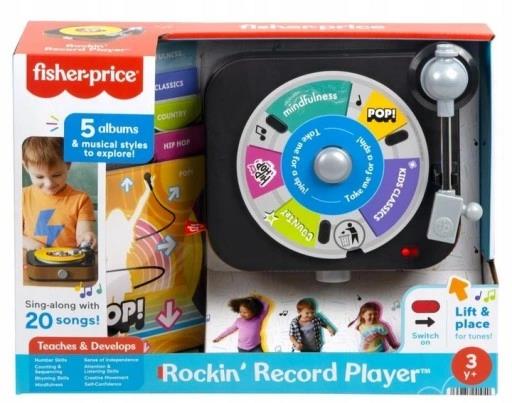 FISHER PRICE GRAMOFON MALUCHA ZABAWKA INTERAKTYWNA JGX04/2 MATTEL