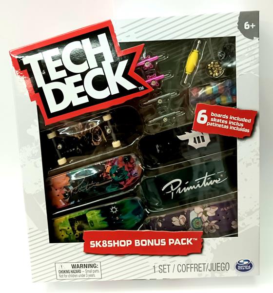 tech deck mini deskorolka na palec 6-pac skateshop primitve 20136706 spin master