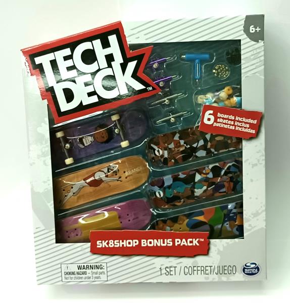 tech deck mini deskorolka na palec 6-pac skateshop hopps 20136707 spin master