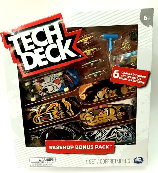 tech deck mini deskorolka na palec 6-pac skateshop finesse 20136708 spin master