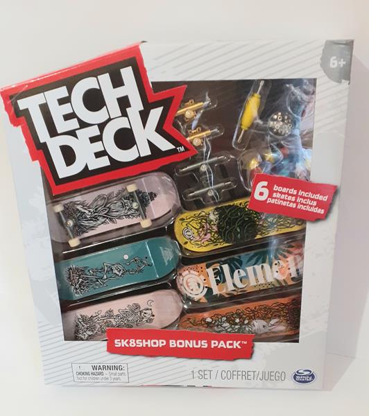 tech deck mini deskorolka na palec 6-pac skateshop element 20136709 spin master