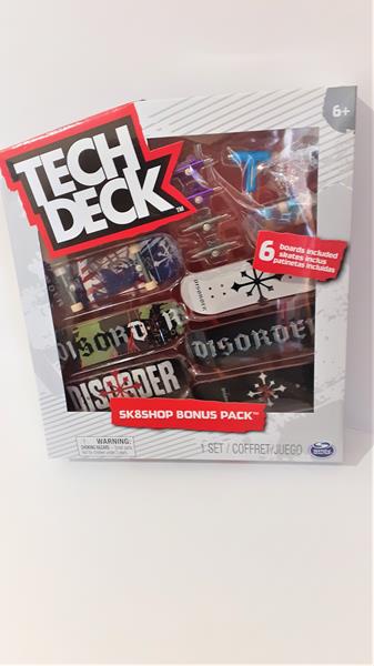 tech deck mini deskorolka na palec 6-pac skateshop disordr 20136710 spin master