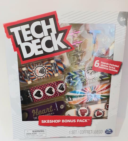 tech deck mini deskorolka na palec 6-pac skateshop the heart supply 20136711 spin master