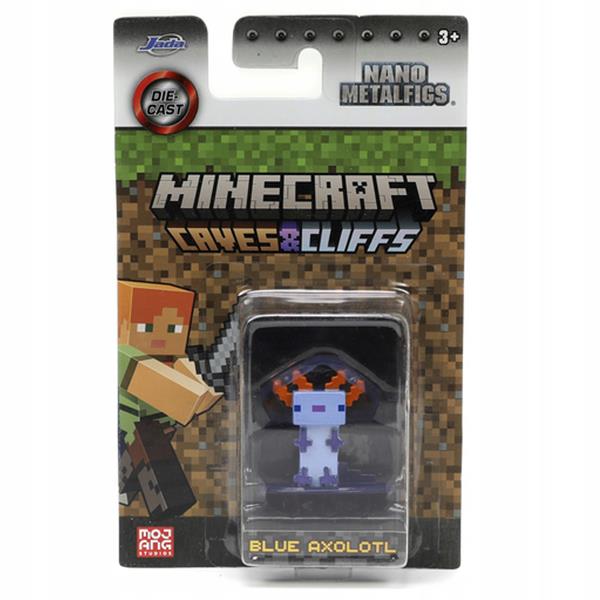 minecraft mini figurka metalowa blue axolotl jada