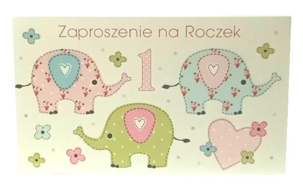 polmak zaproszenie na roczek z_ro_46238 op.10szt