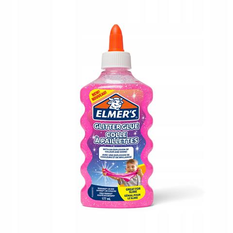 elmers klej z brokatem 177ml rózowy     newell