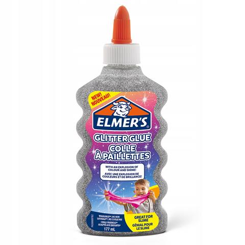 elmers klej z brokatem 177ml srebrny    newell