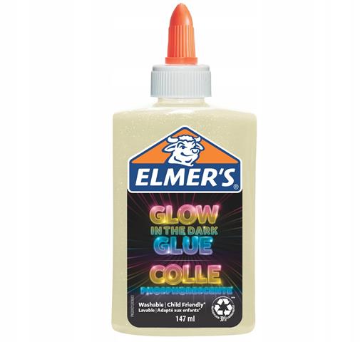 elmers klej z brokatem 147ml naturalny  świecący w ciemności newell