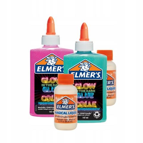ELMERS ZESTAW DO ZROBIENIA SLIME 4EL GLOW IN THE DARK  NEWELL