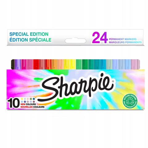 sharpie markery permanentny 24 kolory   2191250 newell