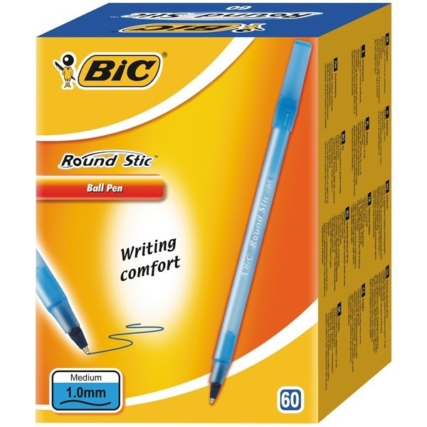 bic-długopis round stic niebieski 1,00mm/60/