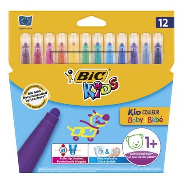 bic-flamastry couleur baby 12kolorów  /12/