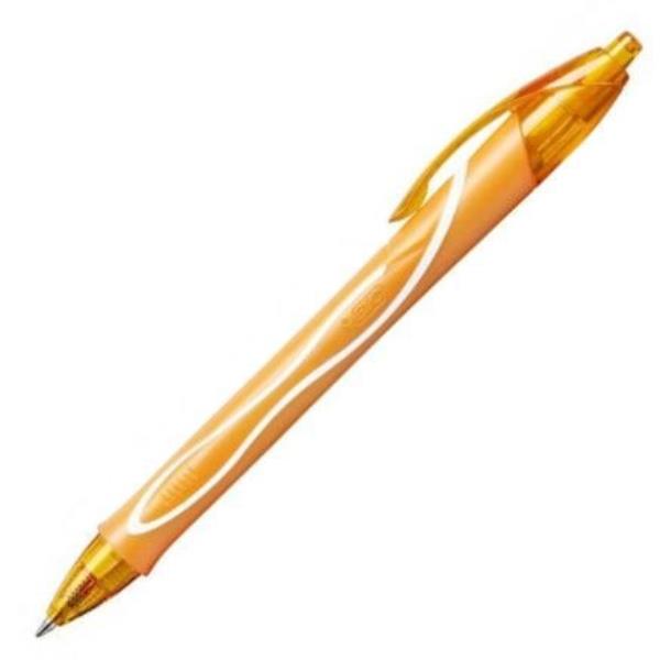 bic długopis gel-ocity quick dry 0,7mm  pomarańczowy jasny