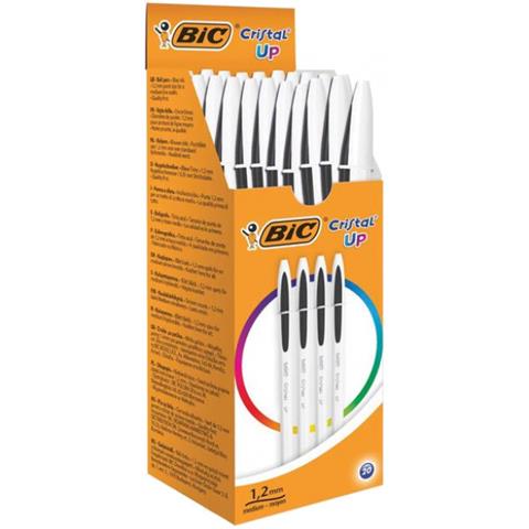 BIC-DŁUGOPIS CRISTAL UP CZARNY 1,2MM /20